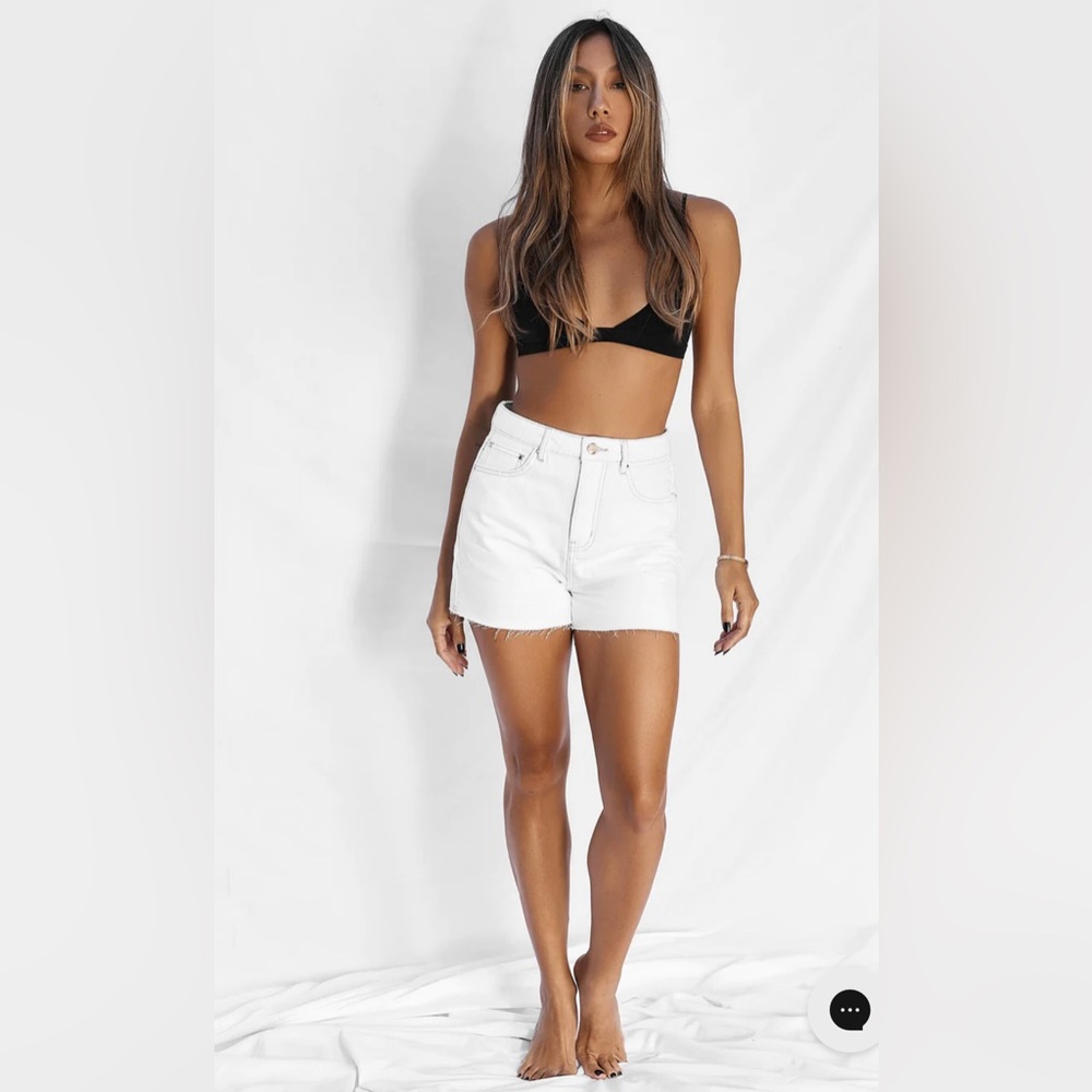 A.T.G. All Things Golden - THE HIGH RISE CUT-OFF - CRISP WHITE